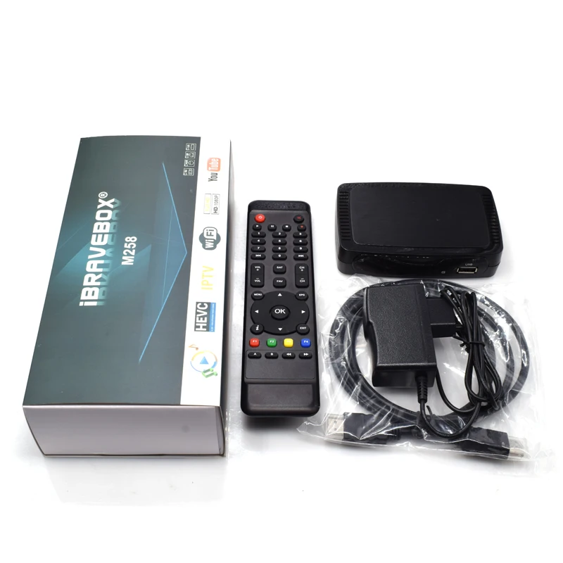 IBRAVEBOX M258 IPTV/Отт коробка Интернет телеприставка HEVC & H.265 для Stalke спутниковый