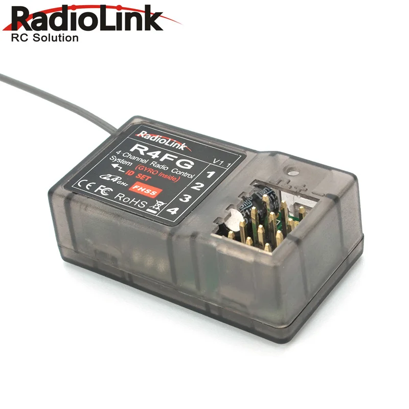 Бесплатная доставка! 4 канала RadioLink RC4GS 2 4G 4CH пистолет контроллер передатчика + R6FG