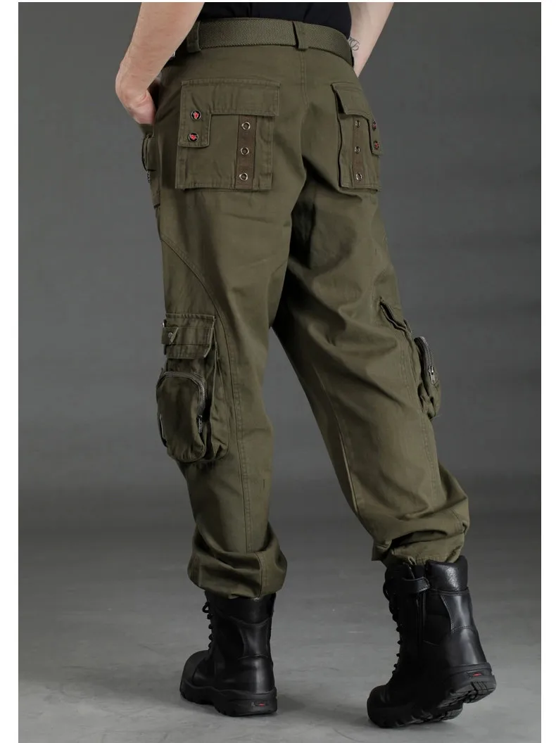 Outdoor Camouflage Multi Pockets Casual Pants Men's Military Tactical  Trousers Overalls 