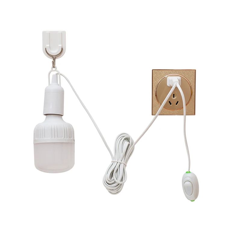 

Socket With Switch Lamp Orifice With Wire Plug Type Bedside Night Wall Lamps Hanging E27 Screw Led Sconce Wall Lights