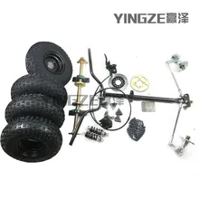 GO KART картинг ATV UTV Багги 65 см сзади ось колеса тормозного диска ротора спереди рулевого управления руль с 6 дюймов колеса шины