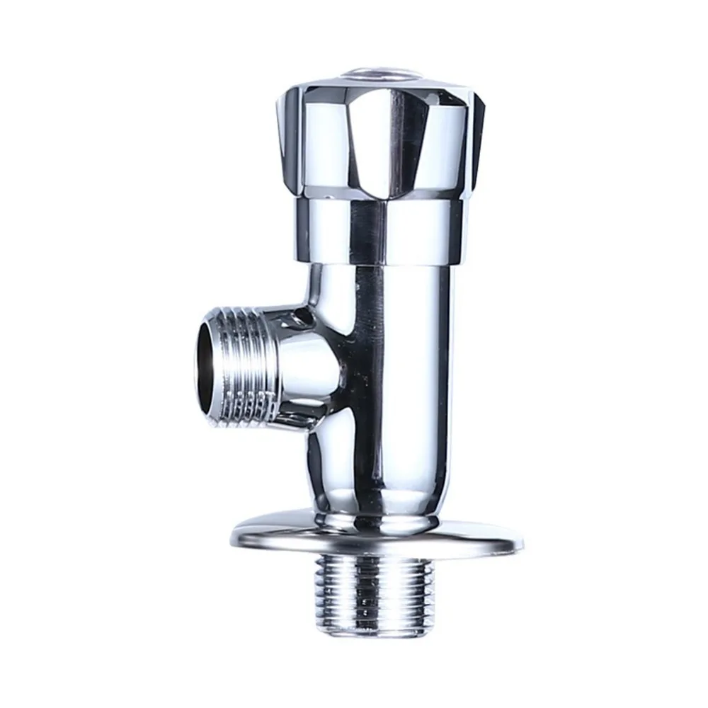 Round Triangle Adapter Valve Bathroom 1/2 inch inlet 3/8'' outlet Male