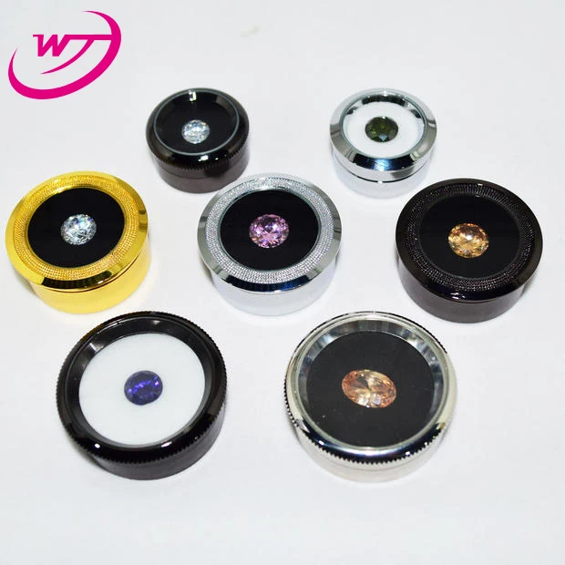 

Wholesale Lot of 30pcs Loose Diamond Jewelry Display Case Holder Gem Stone Show Storage Gemstone Beads Container Box 42*18mm