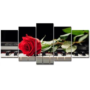 

Diamond Painting Piano & rose Cross Stitch Full Round-square Drill 5D Diamond Mosaic Embroidery Canvas Home Decoration DK028