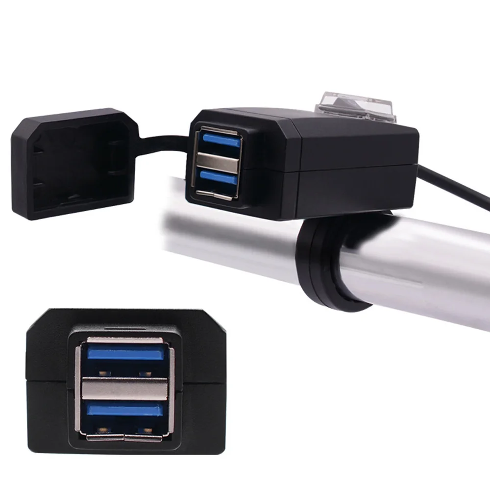 Аксессуары для мотоциклов двойное зарядное устройство USB адаптер питания