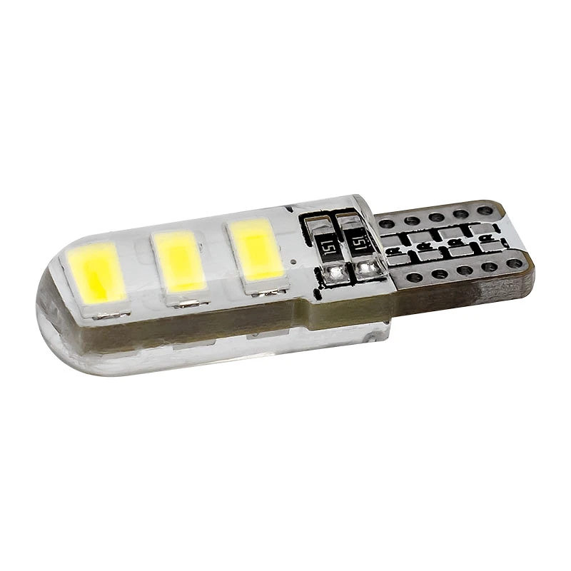 T10 W5W WY5W 192 168 6 SMD 5630 5730 светодиодный светильник из силикагеля водонепроницаемый