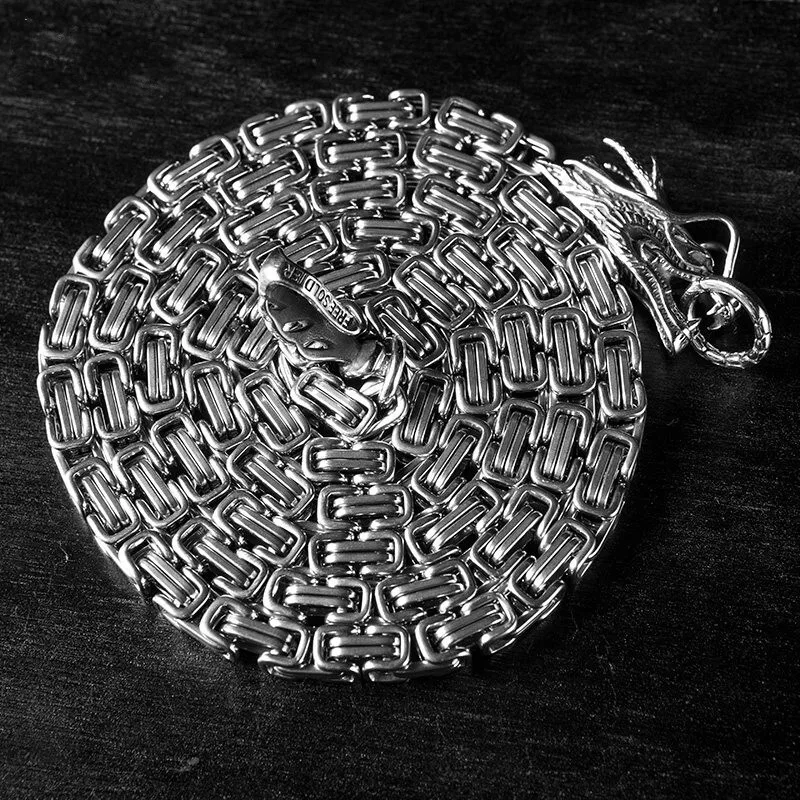 

EDC Outdoor Dragon Ridge Self-defense Whip Chain Stainless Steel Titanium Steel Keel Chain Whip