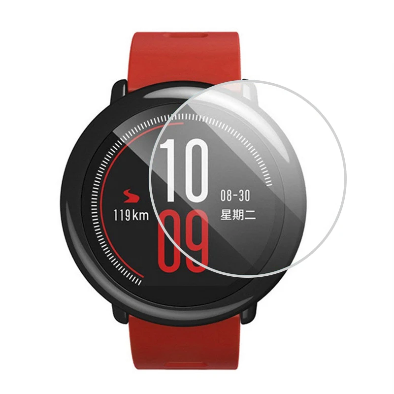 Защитная пленка для смарт часов Xiaomi Huami Amazfit Pace закаленное стекло Защита экрана 2/1