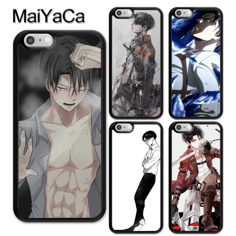 

MaiYaCa Levi Shingeki no Kyojin Phone Case For iPhone XR XS Max TPU Cover For iphone 6 6S 7 8 Plus X 5S SE Coque Funda