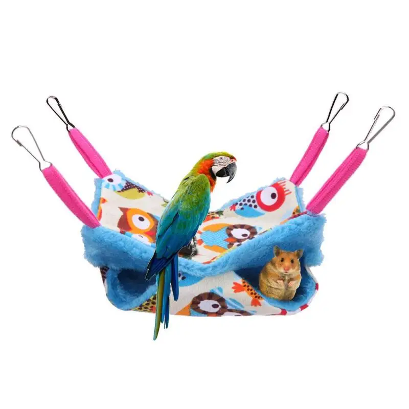 

Warm Pet Hammock Squirrel Hanging Bed House Mat Hamster Blanket Nest for Rat Small Animal Cage House Pet Toys