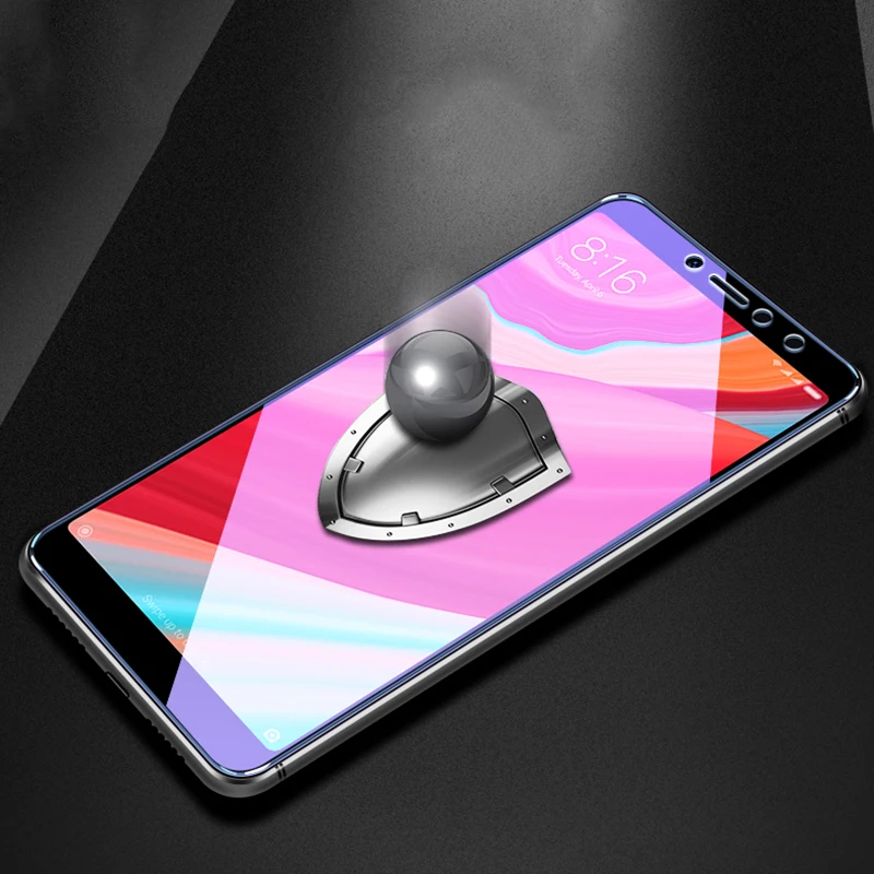 OriWood для Xiaomi Redmi S2 полное покрытие переднее анти синее закаленное стекло синий