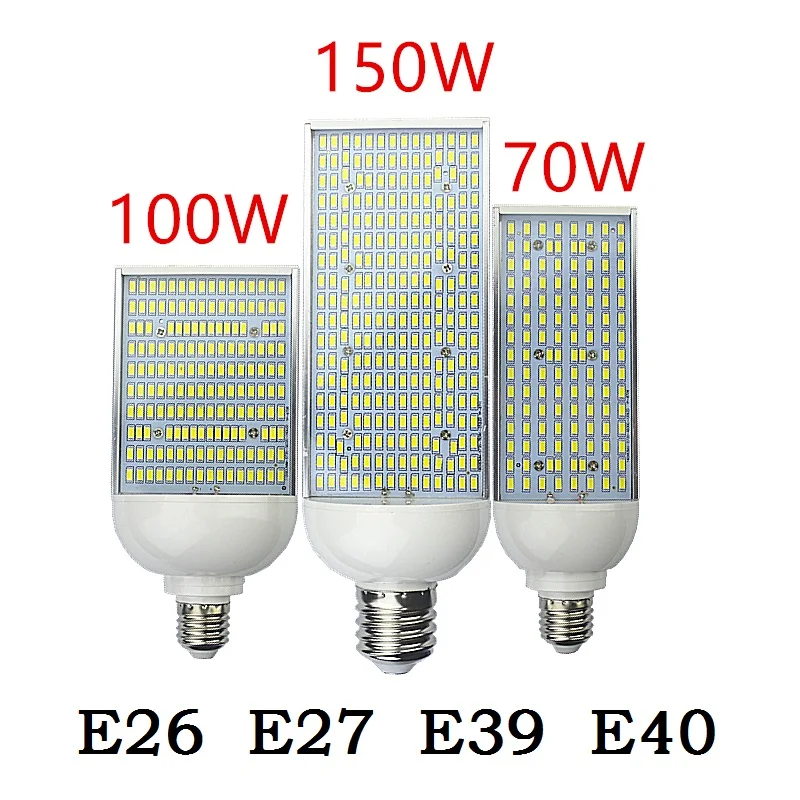 E40 E39 уличная лампа E27 E26 светодиодные кукурузные лампы 70 Вт 100 150 высококлассное
