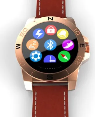 Роскошные бизнесменские Смарт-часы с динамиком Bluetooth 4,0 с музыкальным плеером циферблат телефон Функция специальные часы для бизнесмена - Цвет: Золотой
