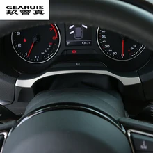 Для Audi A3 8V Sedan Hatchback 2013- Автомобильная хромированная накладка на приборную панель из нержавеющей стали украшение с наклейками аксессуары