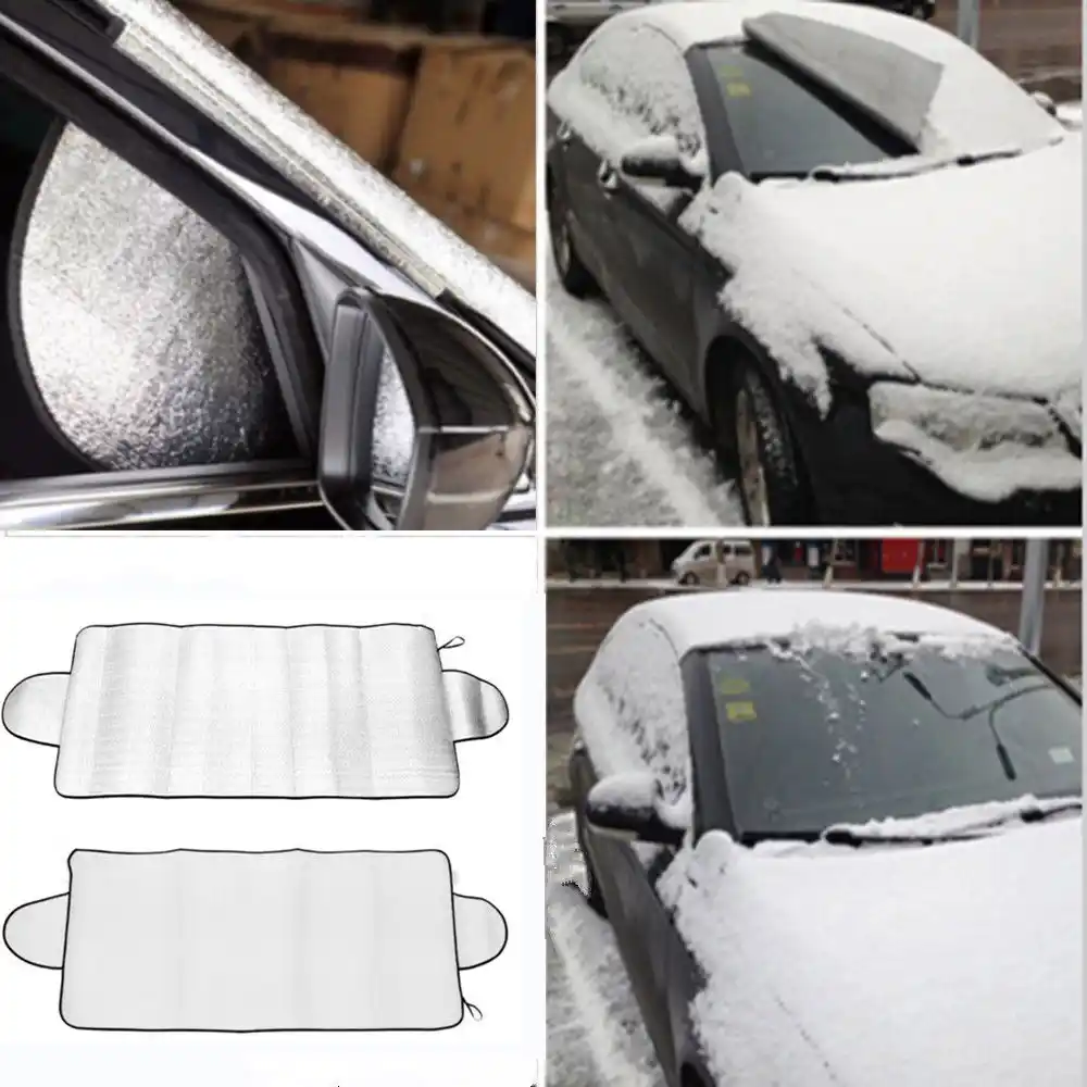 車の窓フィルム太陽シェード抗雪霜氷シールドダスト Uv プロテクター冬バイザー折りたたみフロントガラスブロックフロントガラスカバー 窓ガラスコーティング Aliexpress