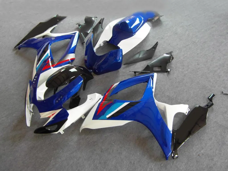 Комплект обтекателей для мотоцикла GSXR600 750 K6 06 07 GSXR 600 GSXR750 2006 2007 ABS верхний белый