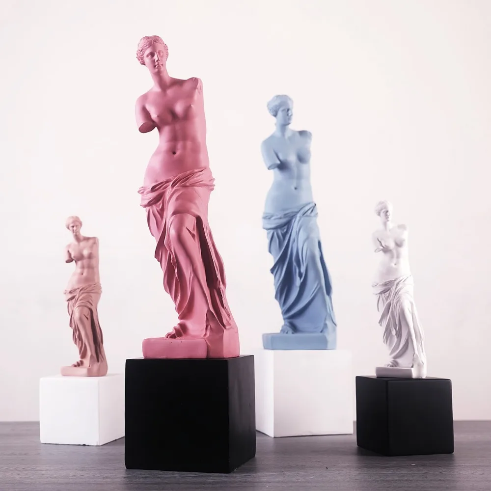

Nordic Venus Gypsum Sculptures Figures Statues Resin Home Decoration Ornaments Paintings and Artworks Crafts