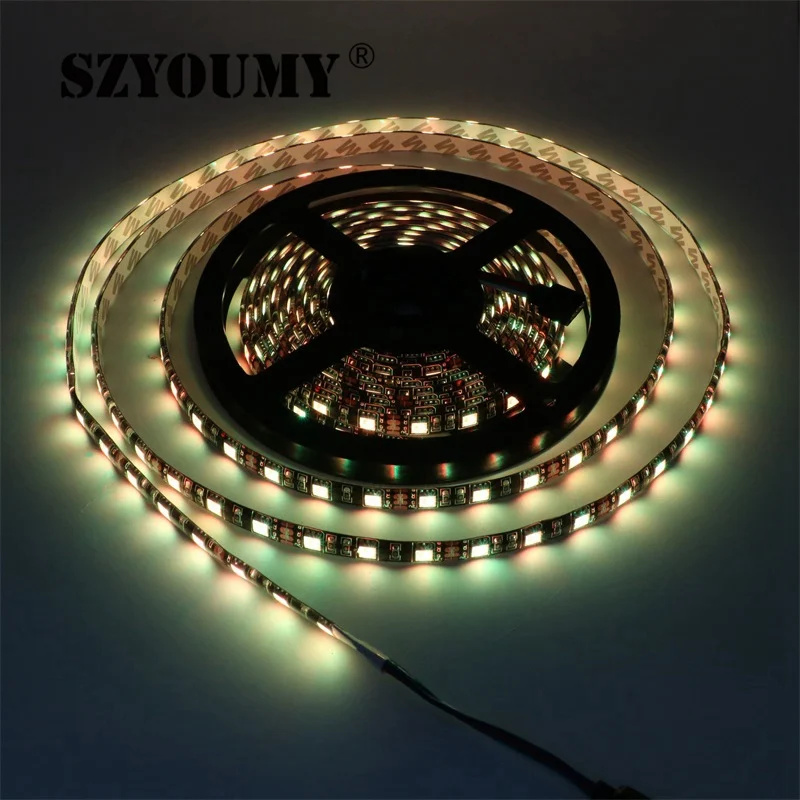 Szyoumy 100 м Светодиодные ленты 5050 DC12V гибкий светодиодный свет 5 м/лот IP20 не Водонепроницаемый/IP65 Водонепроницаемый/IP67 трубки