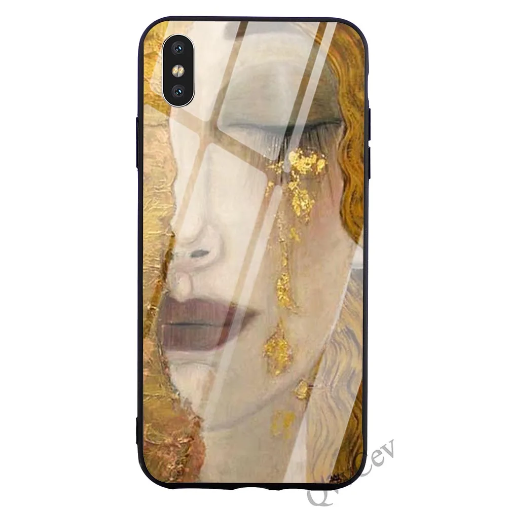 Противоударный чехол Kiss by Gustav Klimt чехол из закаленного стекла для телефона для iPhone Xs Max 11 pro чехол X 6 6S XR 8 Plus 7 5S 5 SE - Цвет: K0524710