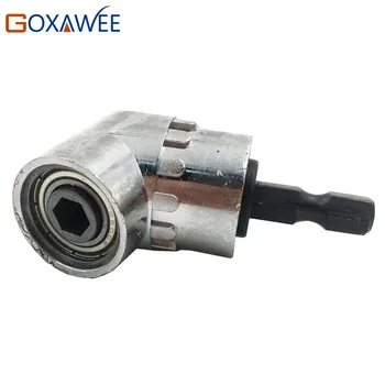 

GOXAWEE 105 Degrees 1/4" Electric Hex Drill Bit Adjustable Hex Bit Angle Driver Screwdriver Socket Holder Adaptor Tools