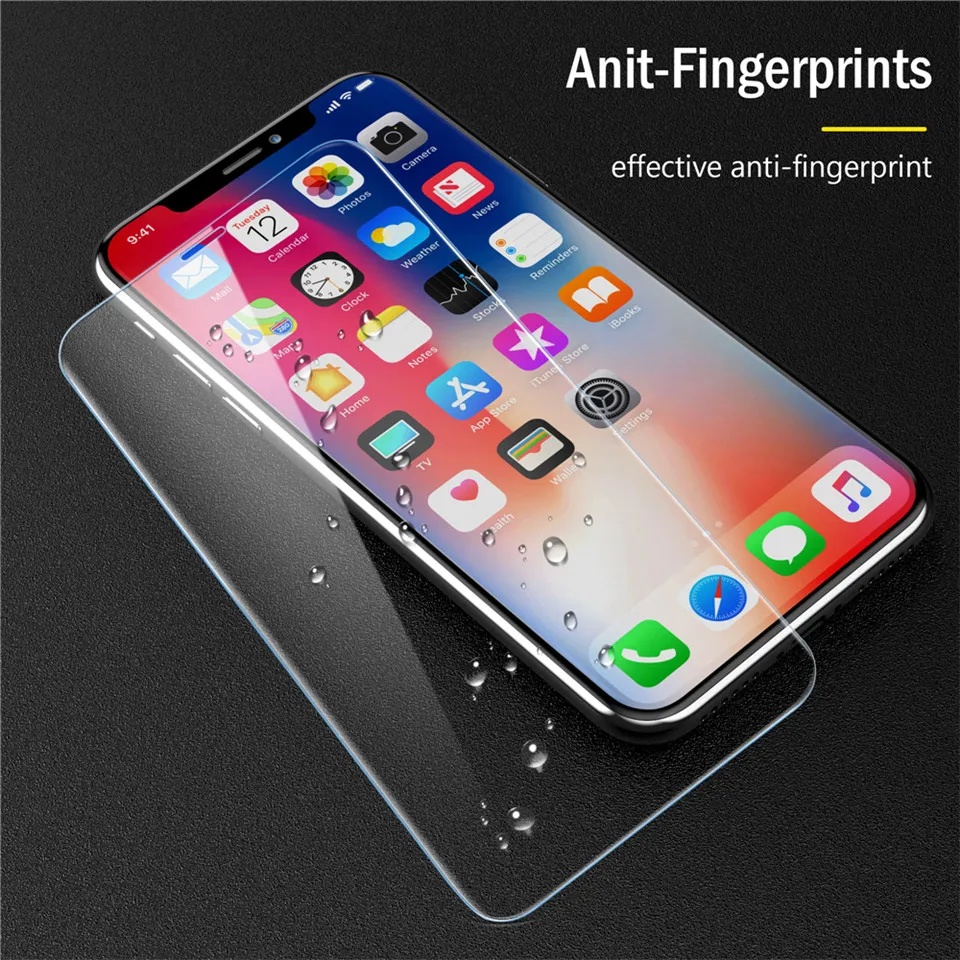 Schutz gehärtetem glas für iphone x 6 s 7 8 plus XR Schutz Glas Film auf iphone x screen protector