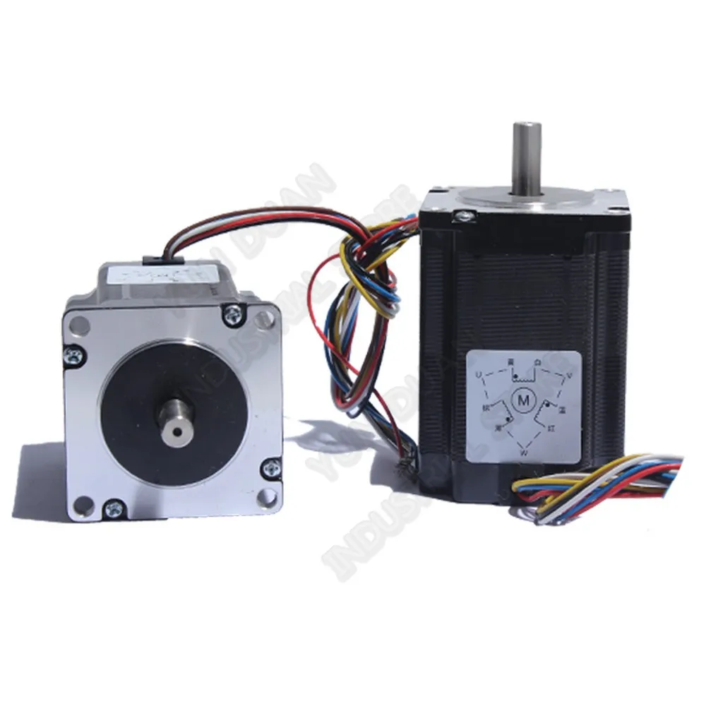 Гибридный шаговый двигатель Leadshine 3PH 57 мм NEMA23 1 2 градусов 573S09 0 9н. М 128 унций 3 5a 6