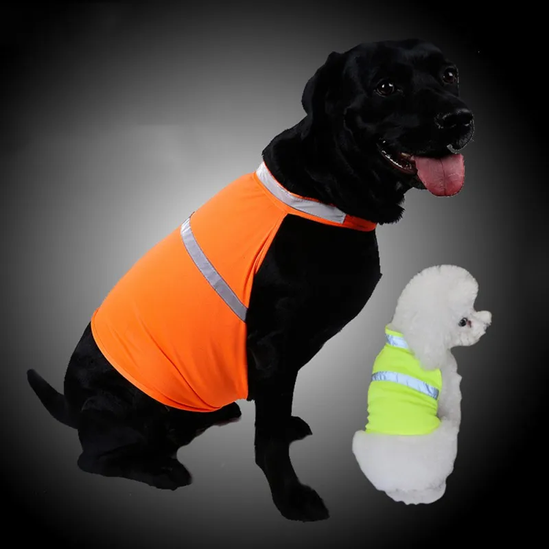 

Pets Fluorescent Security Coat Russian Dog Reflective Vest Clothes Safety Luminous Waterproof Pet Clothing
