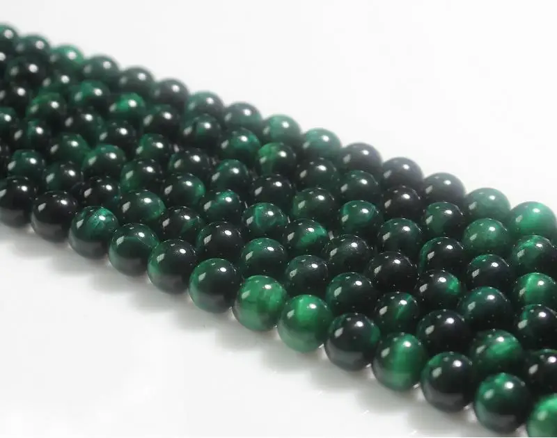 

Baihande 6 8 10 12mm Natural Round AAA Green Tiger Eye Gemstone Loose Beads For Necklace Bracelet DIY Jewelry Making 15inch