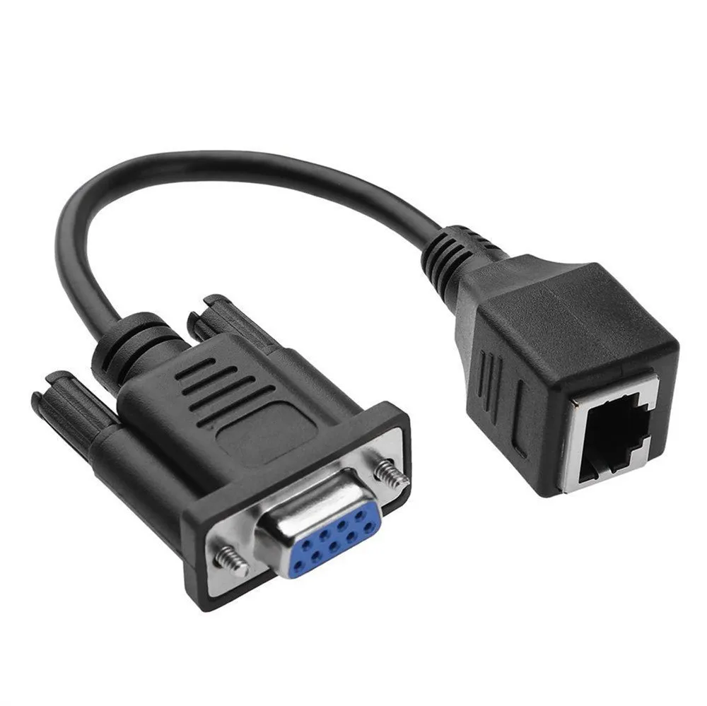DB9 to RJ45 Cable VGA Female to RJ45 Female Extender Adapter Converter
