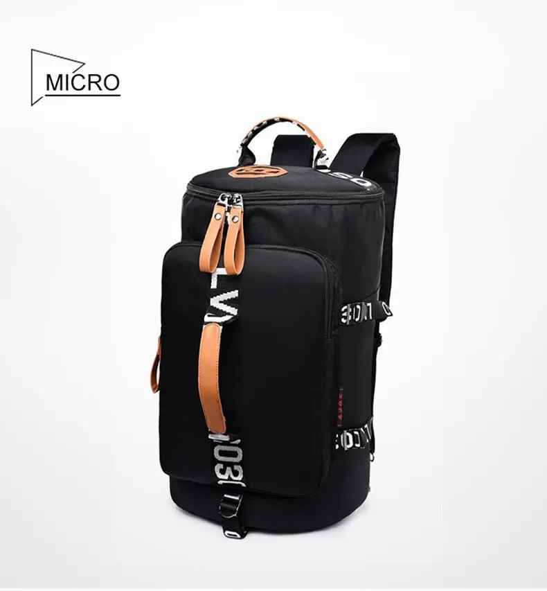 Водонепроницаемый нейлоновый рюкзак для альпинизма из искусственной кожи, женская спортивная сумка для занятий спортом на открытом воздухе, сумка для походов и кемпинга, мужской рюкзак XA735WD