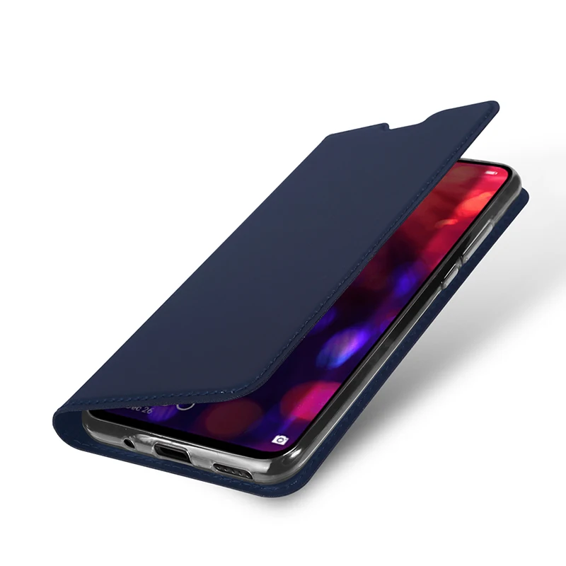 Люксовый Телефон чехол для телефона huawei HONOR V20 из кожи с магнитной откидной