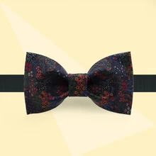 Новая мужская мода повседневная дизайн мода галстук-бабочка с принтом Узел платье галстук для жениха лук красный бобы