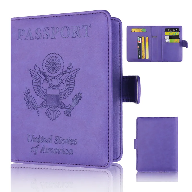 Путешествия ID карты бумажник Организатор Обложка для паспорта Чехол протектор инструмент Обложка для паспорта кожаный чехол кредитные
