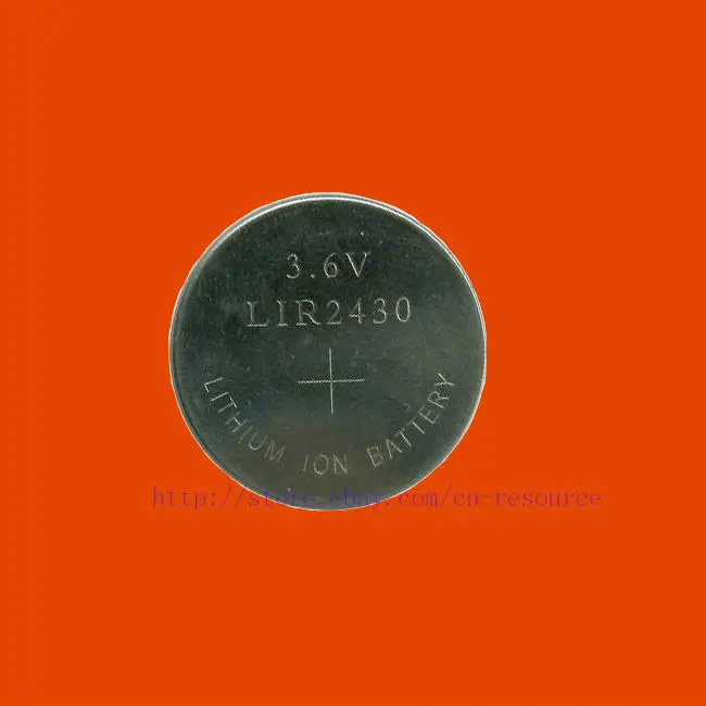 

1 x Rechargeable LIR2430 LIR 2430 3.6V button cell