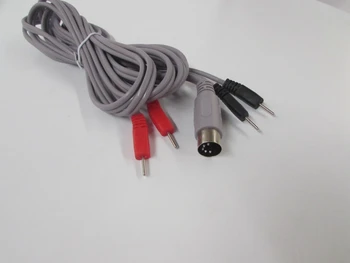 

5cores Massager Meridian Breast Stick Back Plate Connector Cable for Micro Current Electrode Stimulation Machine 2.5M with 4 Pin