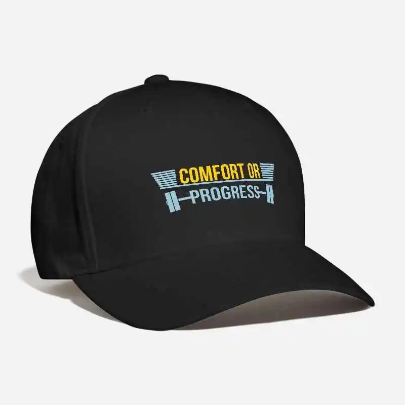 Comfort or Progress fitness gym Hat Embroidered gymnasium lifting