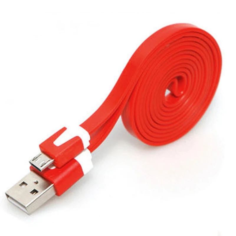 1 м/3 М прочный плоский usb-кабель для передачи данных, зарядный кабель для samsung для телефонов huawei Android