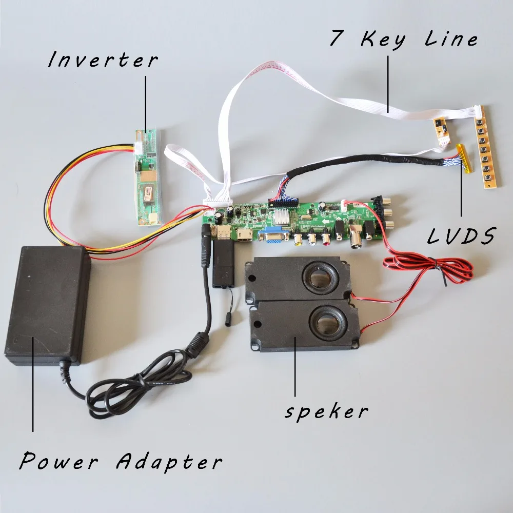 

3663 + 4Lamp inverter + speaker