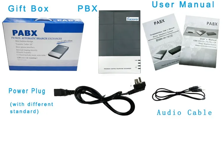 PABX/Mini PABX/CS+ 416/4 PSTN линия 16 расширение/с идентификатором звонящего легко