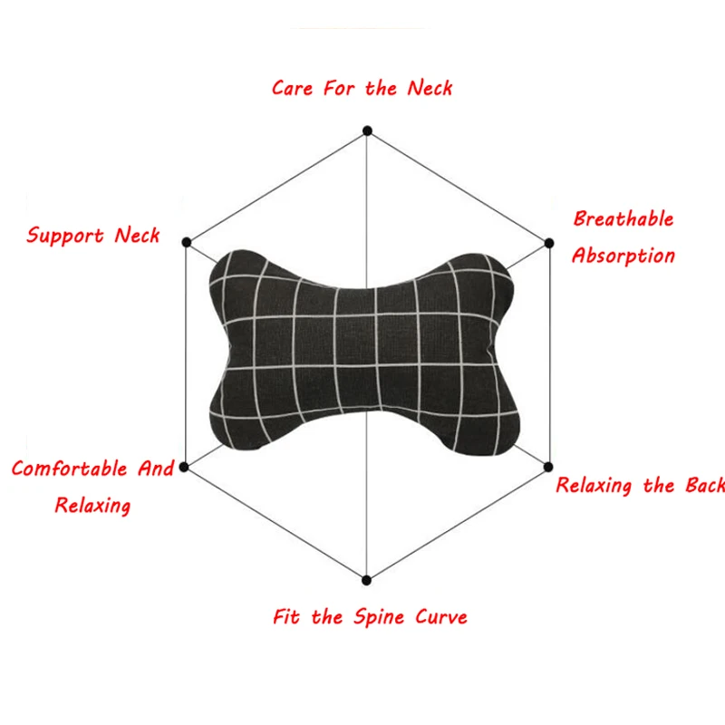 Автомобильная подушка безопасности, Автомобильный Универсальный подголовник, автомобильное сиденье, подушка для шеи, подушка для отдыха, подушка подголовника, подходит для большинства автомобилей, Автомобильная подушка