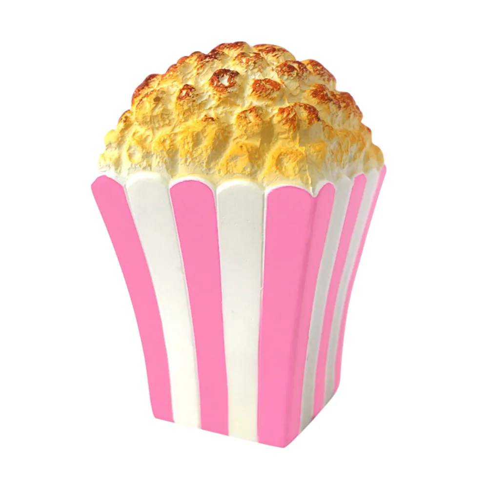Новейшая Jumbo Squeeze Popcorn Squishy Bread милая мягкая медленно поднимающаяся поп Кукуруза с