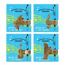 1 шт./лот творческий изысканный милый звук музыки металлическая ручка клип серии рук счет закладки канцелярские принадлежности 6196