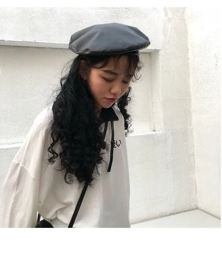beret hats for women leather berets for women Autumn Winter beret women berets caps for women (17)