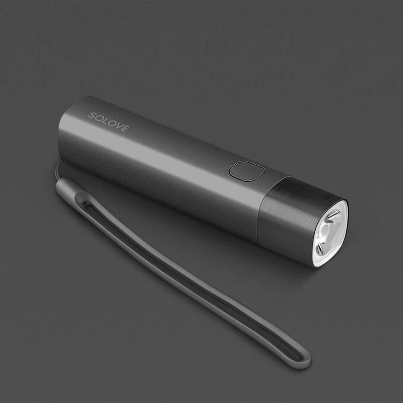 Светодиодный мини фонарик Xiaomi SOLOVE X3 перезаряжаемый с зарядкой от USB 3000