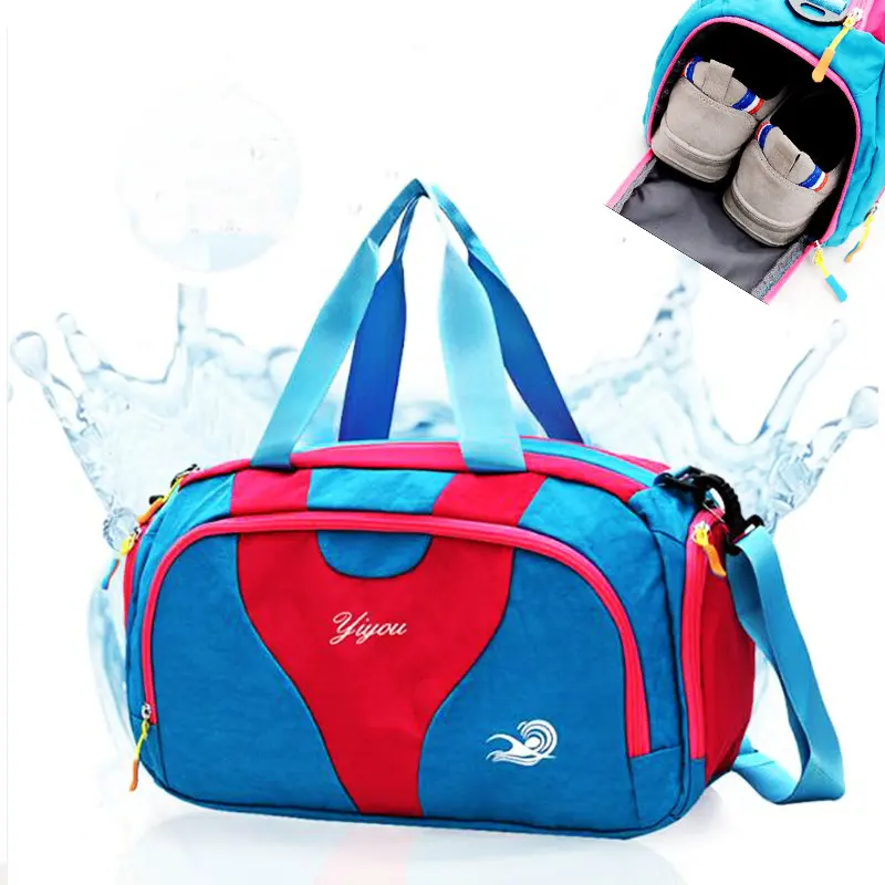 

2018 Splice Color Swimming Bag Women Breathable Shoe Silo Gym Bag Men Dry And Wet Separate Swim Bag Outdoor Travel Luggage Bags