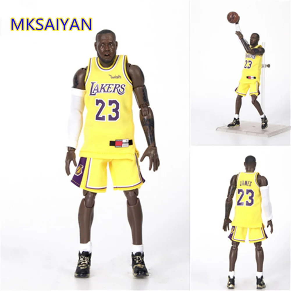 

Basketball Player King James Super Star lakers 1/9 Anime Number 23 Toys Moveable Model Juguetes Jerry Gift Doll Action Figure