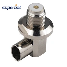 Superbat 10 шт. UHF правый угол гнездо припоя SO239 разъем для LMR400, RG8, RG213 кабель