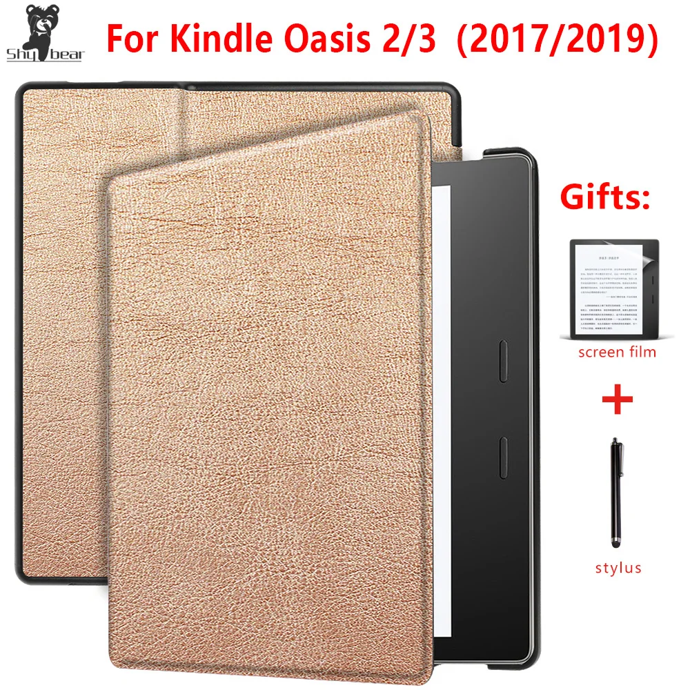 

Smart Kindle Oasis 2 2017 Case PU Leather Cover Auto Sleep/Wake for 2019 Amazon Kindle Oasis 3 + screen Protector