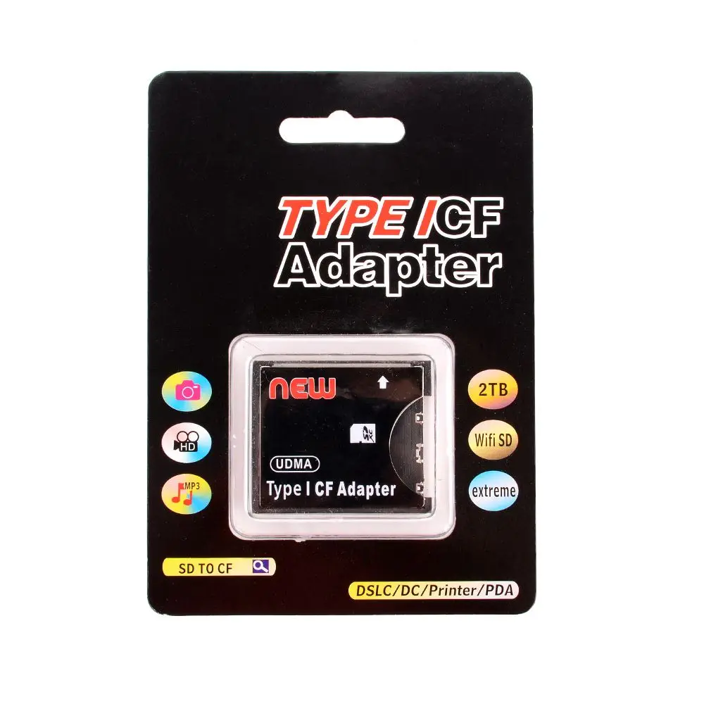 Новые Полезные SDXC SDHC К Стандартный Compact Flash Тип я карты конвертер SD CF Card Reader