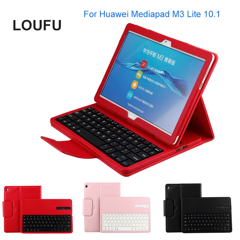 

Loufu Magnet Bluetooth Keyboard 4.0 For Huawei Mediapad M3 Lite 10.1 Keyboard Cover For Huawei M3 Lite 10 Case Dropshipping